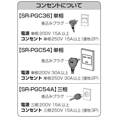 パナソニック SR-PGC54 業務用IHジャー炊飯器 5.4L(1〜3升) 【単相200V