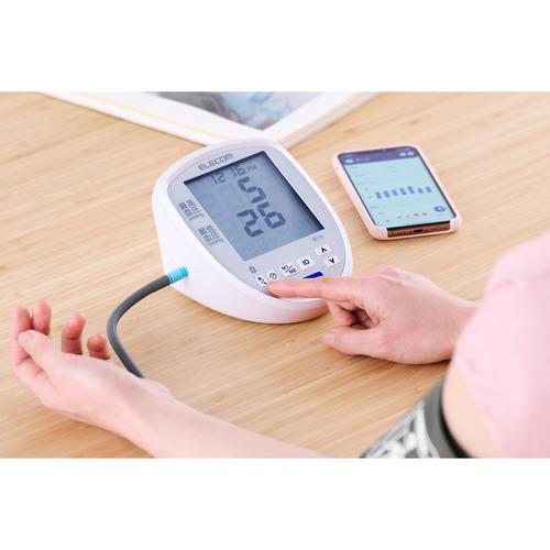 エレコム HCM-AS03BTWH 上腕式 血圧計 スマホ連動 Bluetooth対応「ELECOM Healthcare」アプリ対応 ホワイト_11