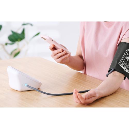 エレコム HCM-AS03BTWH 上腕式 血圧計 スマホ連動 Bluetooth対応「ELECOM Healthcare」アプリ対応 ホワイト_4
