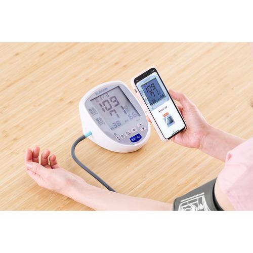 エレコム HCM-AS03BTWH 上腕式 血圧計 スマホ連動 Bluetooth対応「ELECOM Healthcare」アプリ対応 ホワイト_5