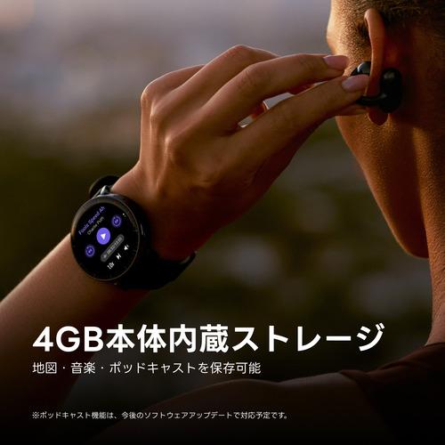 Amazfit sp170080-C01 スマートウォッチ Active Max AMOLEDディスプレイ搭載 スピーカー,マイク内蔵 Bluetooth通話対応 ブラックの画像