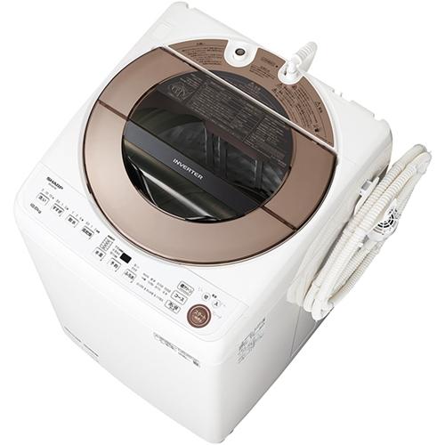 大規模セール いつでも送料無料 無料長期保証 シャープ ES-GV10E-T 洗濯10kg 全自動洗濯機 ブラウン系