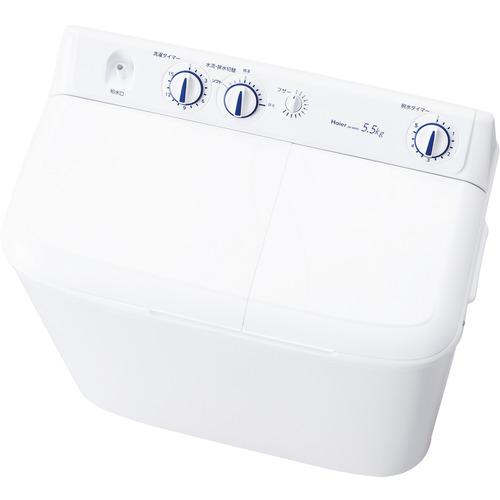 Haier JW-W55G-W 二槽式洗濯機 5.5kg ホワイト : 404199010  
