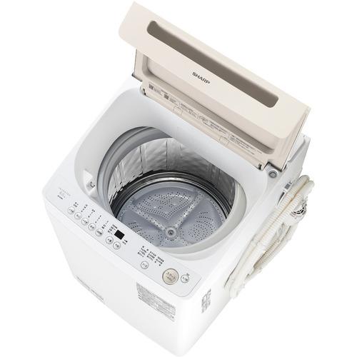 【無料長期保証】シャープ ES-GV8H インバーター洗濯機 ステンレス穴なし槽 8kg ゴールド系
