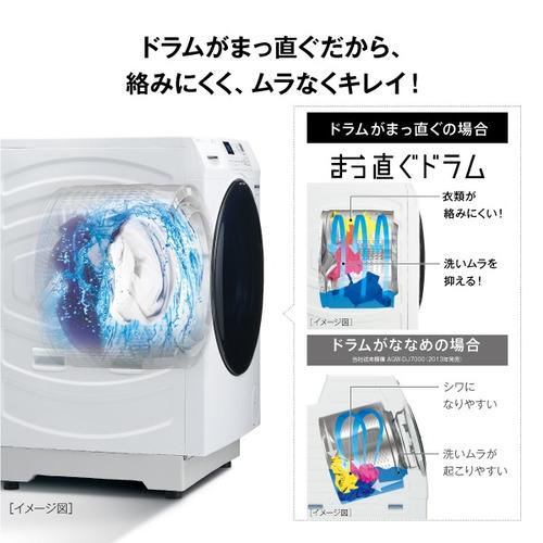 無料長期保証】AQUA ドラム式洗濯機 左開き 洗濯8.0kg 乾燥4.0kg 幅幅