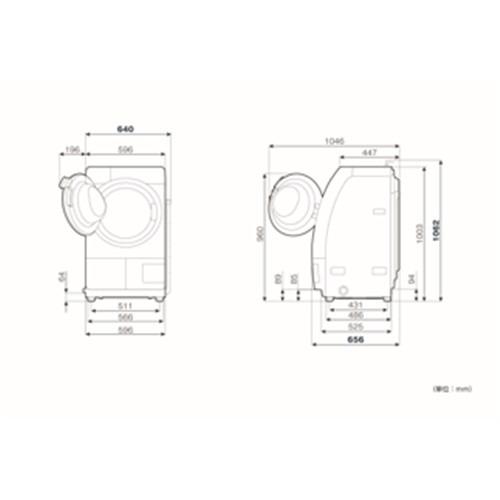 5年保証付き】RORO ヤマダオリジナル ドラム式洗濯乾燥機 洗濯11.0kg
