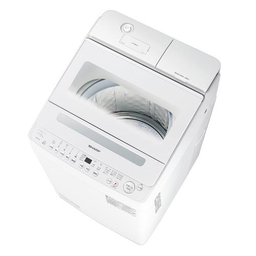 242　SHARP　洗濯機　10キロ　大型　綺麗　設置無料　冷蔵庫セット割　安い 無料長期保証】シャープ 全自動洗濯機 洗濯10kg 簡易乾燥 液体洗剤自動