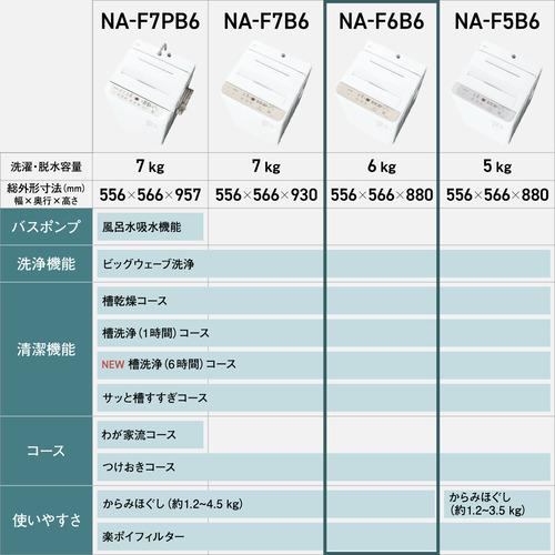 パナソニック 全自動洗濯機 洗濯6kg 幅55.6cm ビッグウェーブ洗浄 槽