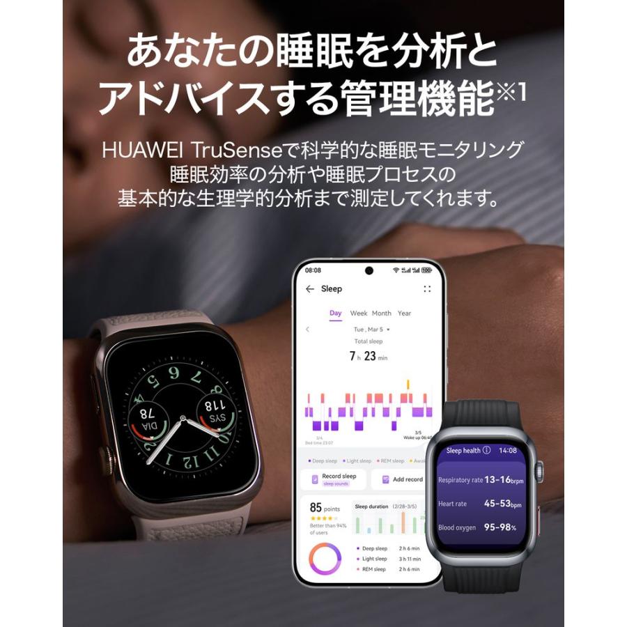 HUAWEI WATCH D2／ウェアラブル血圧計 Black D2／BLACK