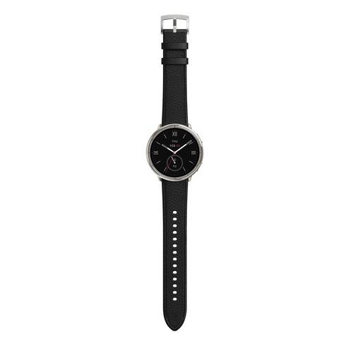 Amazfit sp170073-C225 Amazfit Active 2 Round ブラックレザープレミアムバージョン  ブラックの画像