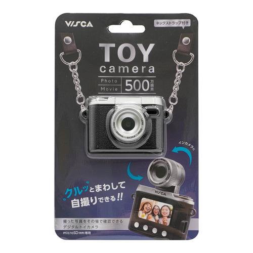 VISCA CMR001BK 自撮りができるデジタルトイカメラ 可動式レンズ搭載