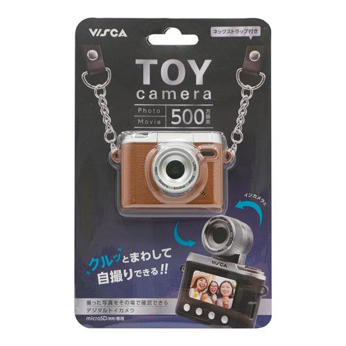 VISCA CMR001BR 自撮りができるデジタルトイカメラ 可動式レンズ搭載