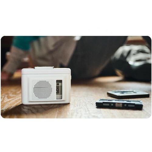 マクセル MXCP-P100SWH ポータブルカセットプレーヤー スピーカー内蔵