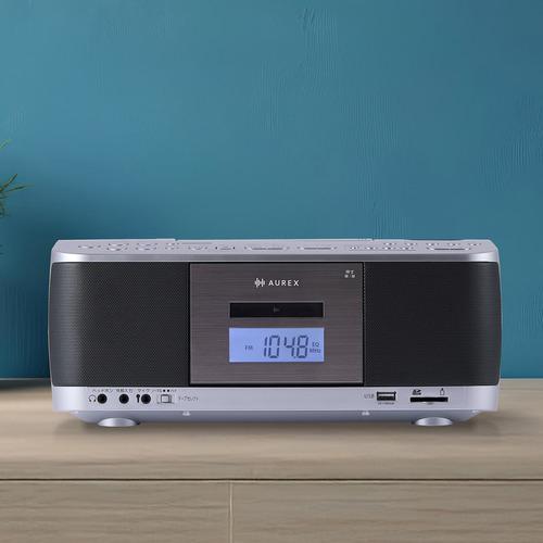 東芝 AX-KCR70(S) CDラジカセ 声くっきり機能搭載 Bluetooth録音対応