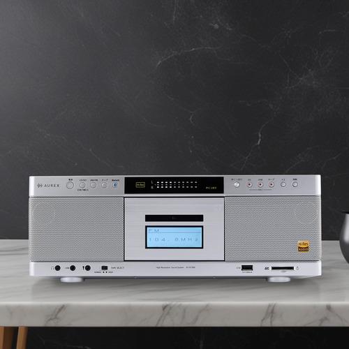 東芝 AX-KCR90(S) CDラジカセ 40Wスピーカーシステム搭載 ハイレゾ対応