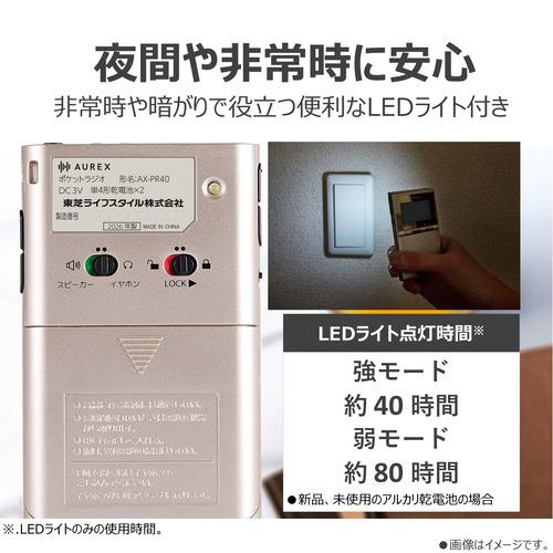 東芝 AX-PR40(N) ポケットラジオ AUREX(オーレックス) 漢字対応液晶