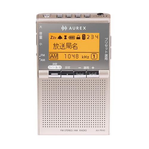 東芝 AX-PR40(N) ポケットラジオ AUREX(オーレックス) 漢字対応液晶