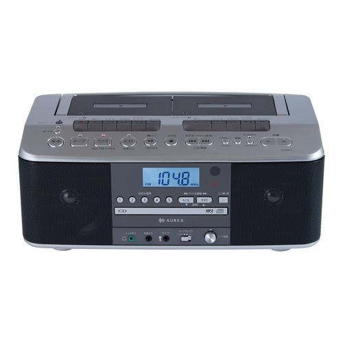 東芝 AX-KCRW70(S) CDラジカセ ワイドFM対応 カラオケ機能搭載