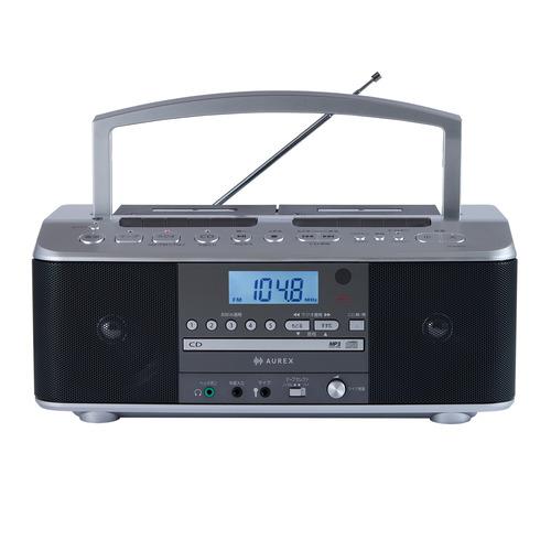 東芝 AX-KCRW70(S) CDラジカセ ワイドFM対応 カラオケ機能搭載