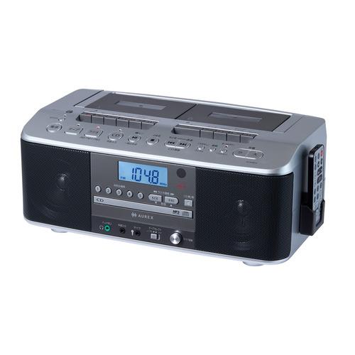 東芝 AX-KCRW70(S) CDラジカセ ワイドFM対応 カラオケ機能搭載