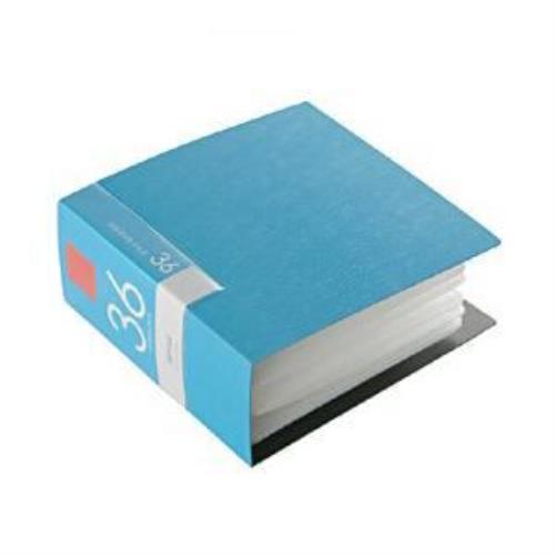 ケース バッファロー CD DVD 殿堂 DVDファイル 高品質新品 ブルー ブックタイプ BSCD01F36BL 36枚収納