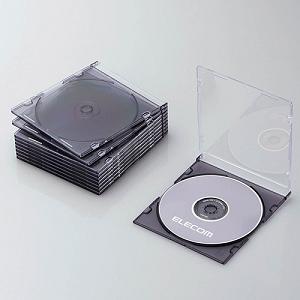 当店だけの限定モデル 購買 エレコム CCD-JSCS10CBK Blu-ray DVD CDケース スリム PS 1枚収納 クリアブラック hatalike.style hatalike.style