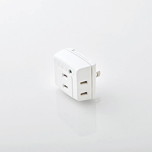 タップ エレコム 雷ガード T-KTR01WH トリプルタップ(雷ガード付き) の商品画像