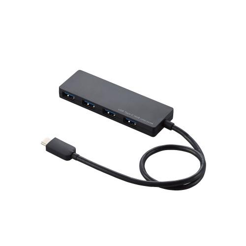 【推奨品】エレコム U3HC-A430BBK USB Type-C接続4ポートUSB3.1ハブ ブラック｜yamada-denki