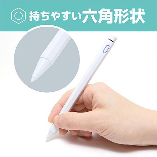 ミヨシ STP-A01／WH iPad専用六角タッチペン ホワイト ホワイトSTPA01