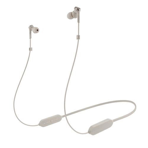 オーディオテクニカ ATH-CKS330XBT BG ワイヤレスイヤホン Bluetooth ネックバンド マイク対応 ベージュ（Yahoo!・ヤマダデンキ Yahoo!店）