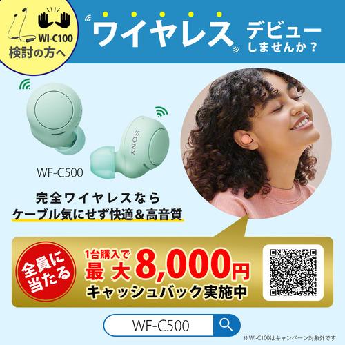 ソニー WI-C100 WZ ワイヤレスステレオヘッドセット ネックバンド