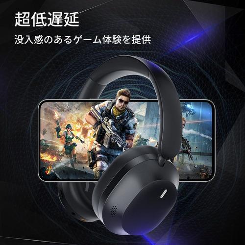 KINGLUCKY B900BK Bluetoothヘッドホン ノイズキャンセリング対応