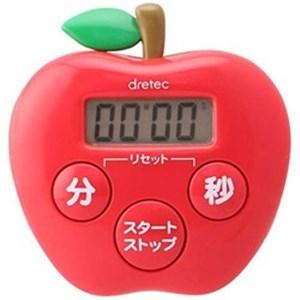 ドリテック T-534RD キッチンタイマー 有名な 【中古】 りんごタイマー ピンク