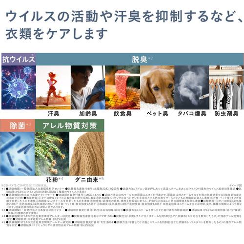 日立 CSI-RX71 A 衣類スチーマー プレスアタッチメント付属 ネイビーの画像
