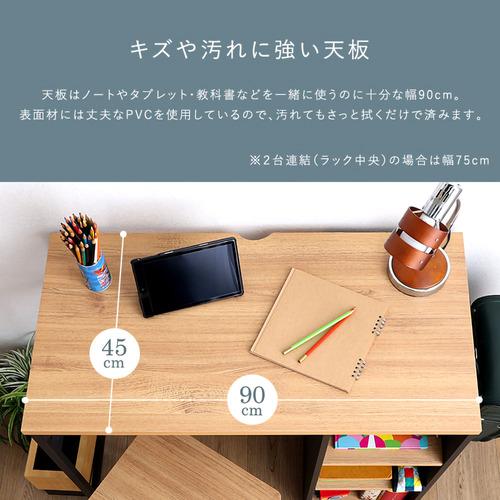 ホームテイスト TWV-9090--SBO ヴィンテージツインデスク 90×90糎 シャビーオーク