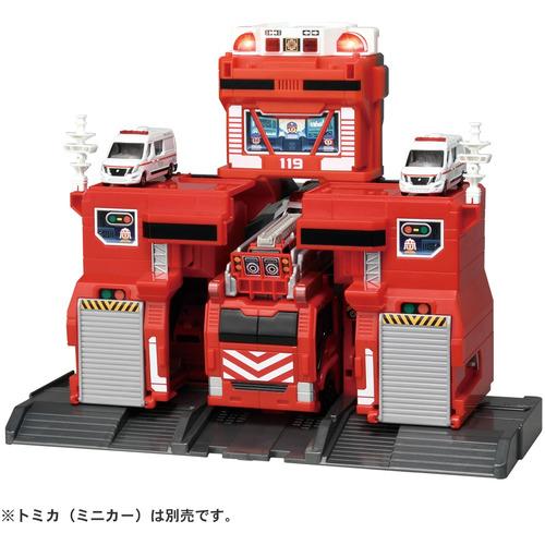トミカポリスステーショントミカビルビッグファイヤー&コマンド