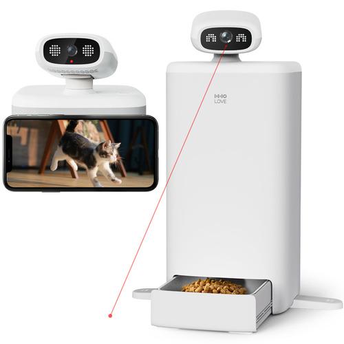 HHOLOVE CT-CMWOS AIカメラ搭載自動給餌器 OSITTER 猫用 マットグレー 