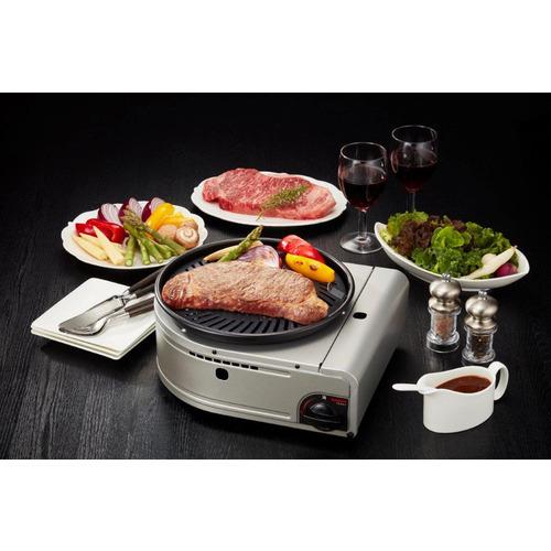 【ヤマダデンキ】イワタニ CB-SLG-2 カセットガス スモークレス 焼肉グリル 「やきまるII」 カセットフー シルバー・ブラック|yamada-denki|05