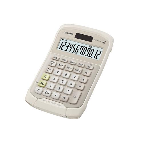 カシオ計算機 WM-320MT-BE-N 防水防塵電卓 原価・売価・利益率の計算