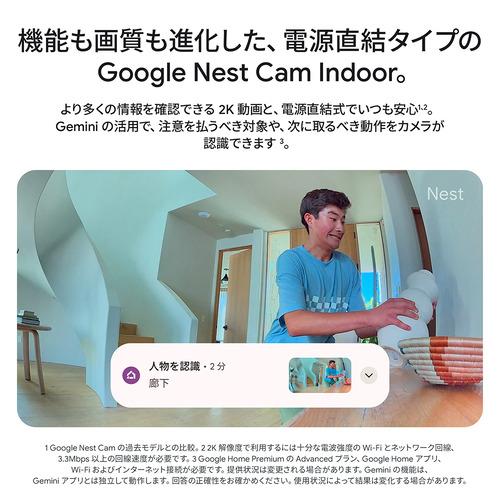 Google GA09973-JP セキュリティカメラ Nest Cam Indoor Snow