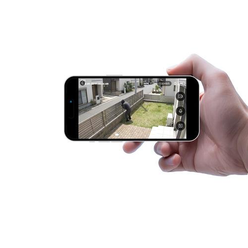 ネットワークカメラ スマホ等で遠隔操作可 ジェントス GIC-SLOC-MSET Single lens Outdoor M-SET ネットワークWi