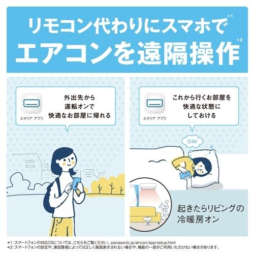 【標準工事費込】【無料長期保証】パナソニック CS-J222D-W エアコン エオリア(Eolia) Jシリーズ (6畳用) クリスタルホワイト CSJ222Dセット|yamada-denki|08