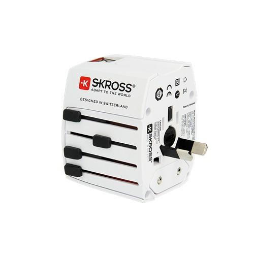 SKROSS MUVUSB2.4A 海外用変換プラグ マルチアダプタ USB2.4A