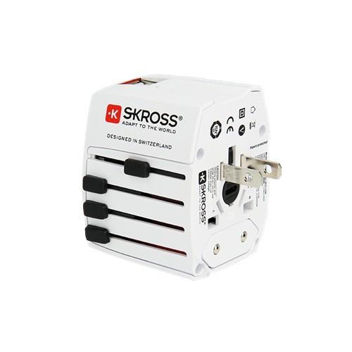 SKROSS MUVUSB2.4A 海外用変換プラグ マルチアダプタ USB2.4A