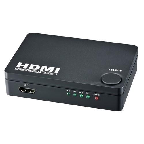 オーム電機 AV-S03S-K お買い得モデル HDMIセレクター ●送料無料● 3ポート 620円 黒1