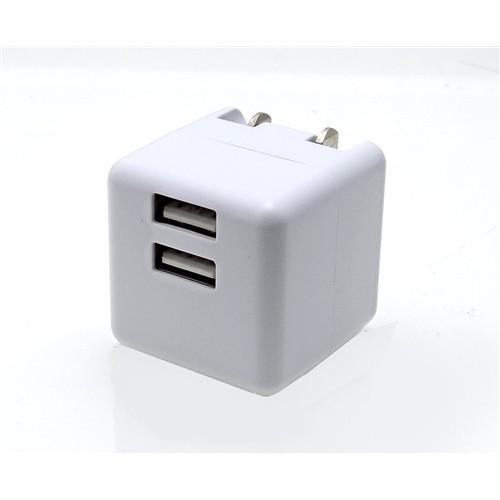 NU SKINboost USB充電式ブースター フリーダム FUSB-AC524WH USB 2ポート搭載 キューブ型USB AC充電器 2.4