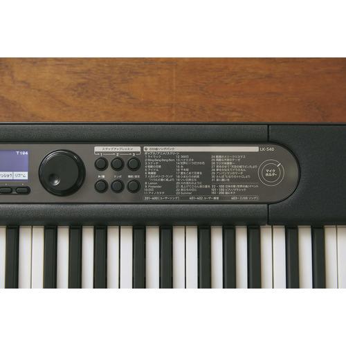 カシオ計算機 LK-540BK 光ナビゲーションキーボード 200曲内蔵 61鍵
