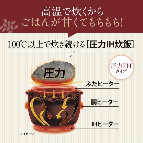 象印マホービン NW-YB10-BZ 圧力IH炊飯ジャー 極め炊き 5.5合