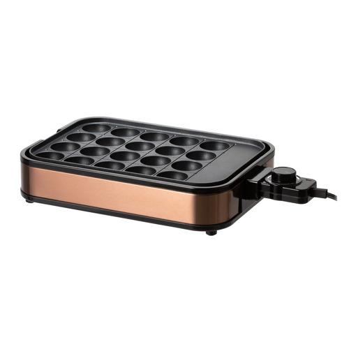 YAMAZEN NEHA-W012 着脱式ホットプレート たこ焼きプレート＆平面