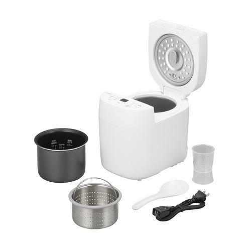 ツインバード RM-4547W マイコン炊飯ジャー 1.5合炊き ホワイト